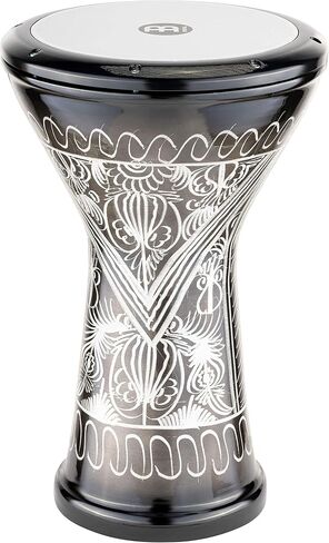Meinl Percussion Aluminum Doumbek Egyptian Goblet Drum, Hand Engraved — Made in Turkey — Synthetic Head, 2-Year Warranty (HE-2018) in Kuwait