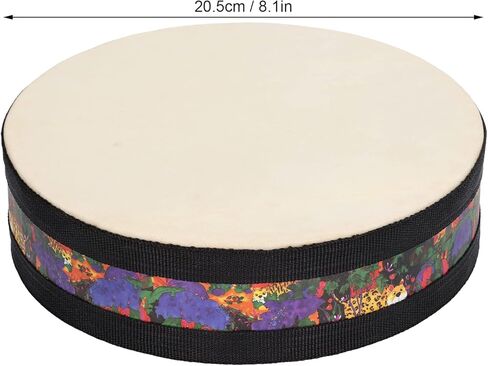 Hand Drum, Good Structure Exquisite Beautiful Ocean Drum Long Service Life Number Patterns Unique Design for Ornaments for Toy in Kuwait