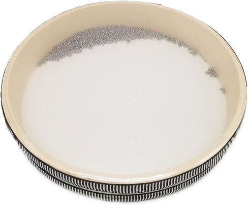 طبلة موجة حبة المحيط - 8 طبلة موجة المحيط، قرع طبل موجة البحر، طبلة صوت البحر لطيف، إطار خشبي طبل اليد آلة موسيقية تعليمية للمنزل اللوازم المدرسية هدية (12 بوصة) in Kuwait