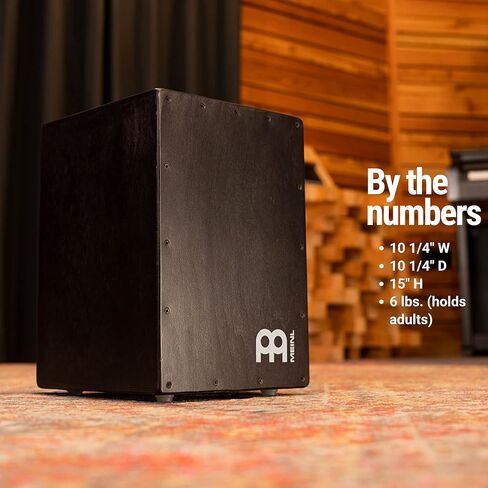 طبلة Meinl Percussion Jam Cajon Box Drum مع نغمة Snare وBass للموسيقى الصوتية - صنع في أوروبا - خشب البتولا البلطيقي، العب بيديك، ضمان لمدة عامين (JC50LBNT) in Kuwait