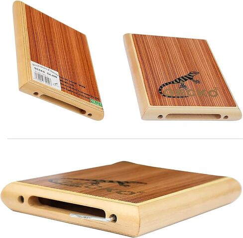 GECKO Travel Cajon Box Drum Wooden Percussion Box Musical Instrument Cajon Box Drum Basic Box Drum with Adjustable Strings Carrying Bag in Saudi Arabia