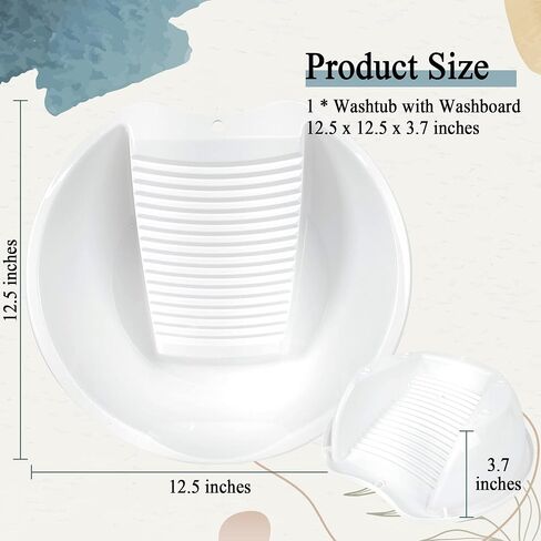 Washboard Washing Clothes Hand Wash Board - Bucket, Basin for Laundry, Blue in Saudi Arabia