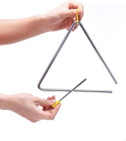 6 Inch Musical Steel Triangle Percussion Instrument With Striker in Kuwait