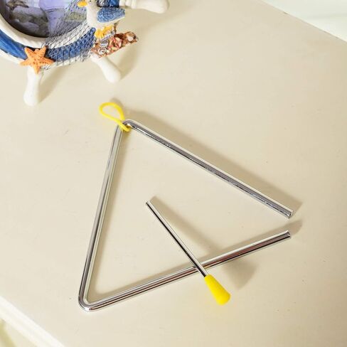 6 Inch Musical Steel Triangle Percussion Instrument With Striker in Kuwait