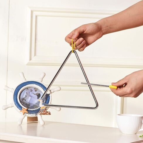 6 Inch Musical Steel Triangle Percussion Instrument With Striker in Kuwait