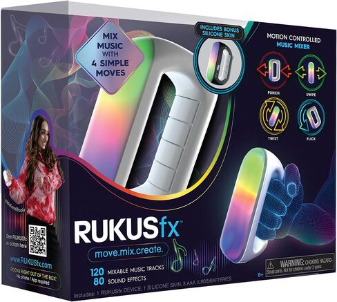 Just Play RUKUSfx Motion-Controlled Music Mixer, Lights and Sounds Music, with Bonus Skin, Multicolor in Saudi Arabia