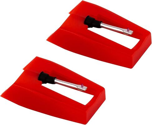 LUTER 2 Pcs Record Player Needle Turntable Needles Stylus Player Needle Replacement Accessories for Vinyl Record Player (Red) in Kuwait