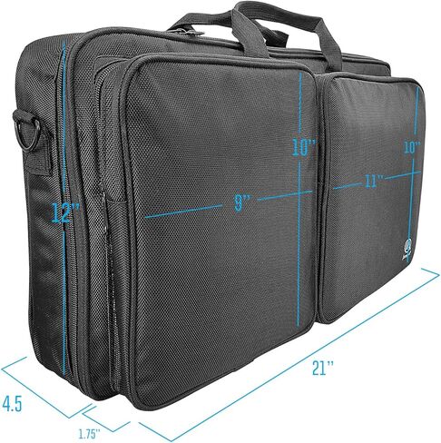 AxcessAbles DDJ-FLX4 Controller Case | DDJ-REV1 Gig Bag | Compact DJ Controller Padded Carry Case with Shoulder Strap | Designed in USA | Compatible with Pioneer DJ DDJ-REV1, DDJ 400, FLX4 in Kuwait