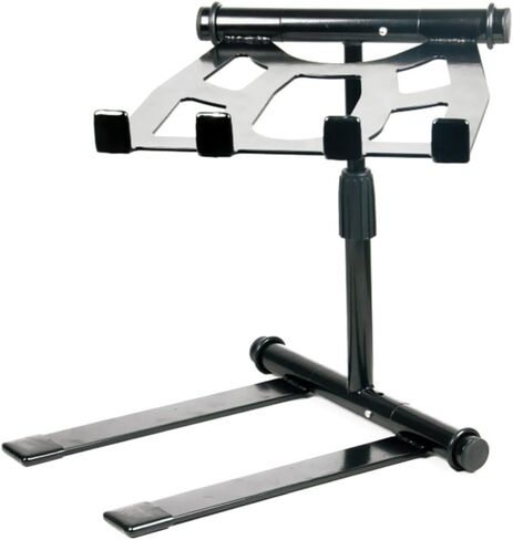 Pyle Portable Folding Laptop Stand - Standing Table with Adjustable Angle, Foldable Height and Four Prong Anti-Slip Tray for iPad, Tablet, DJ Mixer, Workstation, Gaming and Home Use - PLPTS55 in Kuwait