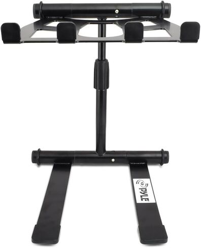 Pyle Portable Folding Laptop Stand - Standing Table with Adjustable Angle, Foldable Height and Four Prong Anti-Slip Tray for iPad, Tablet, DJ Mixer, Workstation, Gaming and Home Use - PLPTS55 in Kuwait