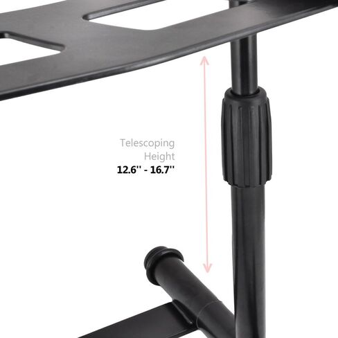 Pyle Portable Folding Laptop Stand - Standing Table with Adjustable Angle, Foldable Height and Four Prong Anti-Slip Tray for iPad, Tablet, DJ Mixer, Workstation, Gaming and Home Use - PLPTS55 in Kuwait