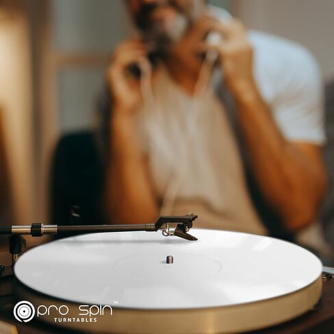 Black Acrylic Turntable Mat - Platter Slipmat for 12" Vinyl Vintage Record Player - Antistatic Cover, Reduces Noise & Sounds from Static & Dust - Tighter Bass Quality, Record Player Mat in Kuwait