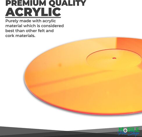 Acrylic Turntable Mat-Platter Vinyl Slipmat for 12 Inches LP Players-Reduced Noise & Improves Sound Quality & Provides Tighter Bass-Anti Static Record Player Mat. in Kuwait