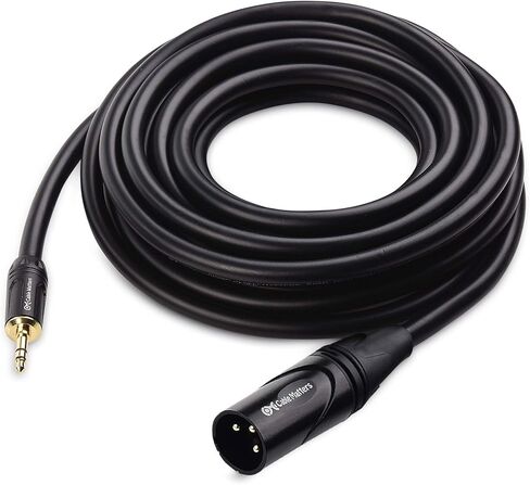 Cable Matters 3.5mm to XLR Cable, Male to Male, 3ft | XLR to 1/8 Inch Cable, Compatible with iPod, MP3 Player, Laptop, Voice Recorder, Not for Microphone Use, Black in Kuwait