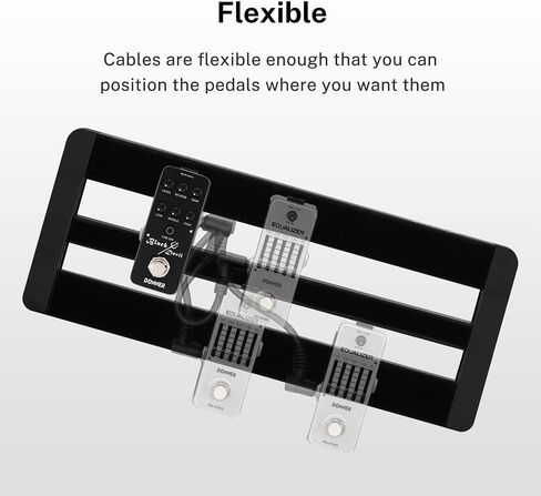 Donner 3 Inch Guitar Patch Cable Guitar Effect Pedal Cables Black 6 Pack in Kuwait
