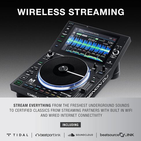 Denon DJ SC6000M PRIME –Standalone DJ Media Player with Motorized Platter, WiFi Music Streaming and 10.1-Inch Touchscreen in Kuwait