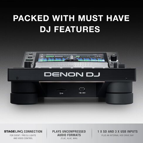 Denon DJ SC6000M PRIME –Standalone DJ Media Player with Motorized Platter, WiFi Music Streaming and 10.1-Inch Touchscreen in Kuwait