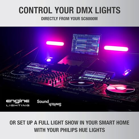 Denon DJ SC6000M PRIME –Standalone DJ Media Player with Motorized Platter, WiFi Music Streaming and 10.1-Inch Touchscreen in Kuwait