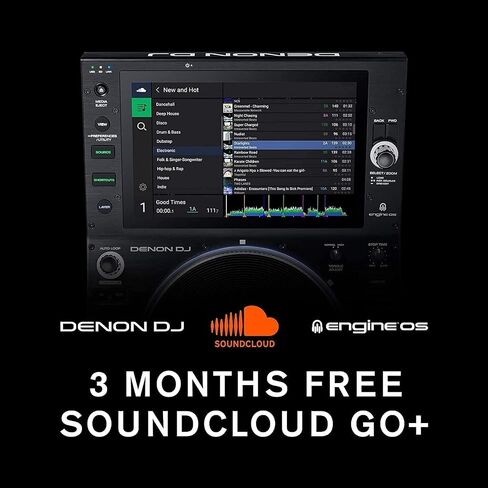 Denon DJ SC6000M PRIME –Standalone DJ Media Player with Motorized Platter, WiFi Music Streaming and 10.1-Inch Touchscreen in Kuwait