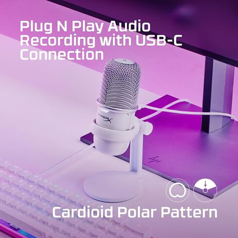 HyperX SoloCast – USB Condenser Gaming Microphone, for PC, PS4, PS5 and Mac, Tap-to-Mute Sensor, Cardioid Polar Pattern, great for Streaming, Podcasts, Twitch, YouTube, Discord in Saudi Arabia