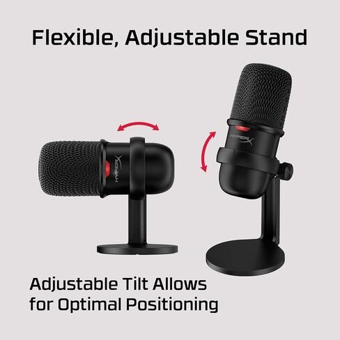 HyperX SoloCast – USB Condenser Gaming Microphone, for PC, PS4, PS5 and Mac, Tap-to-Mute Sensor, Cardioid Polar Pattern, great for Streaming, Podcasts, Twitch, YouTube, Discord in Saudi Arabia
