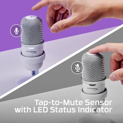 HyperX SoloCast – USB Condenser Gaming Microphone, for PC, PS4, PS5 and Mac, Tap-to-Mute Sensor, Cardioid Polar Pattern, great for Streaming, Podcasts, Twitch, YouTube, Discord in Saudi Arabia