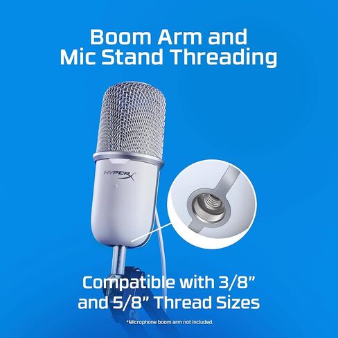 HyperX SoloCast – USB Condenser Gaming Microphone, for PC, PS4, PS5 and Mac, Tap-to-Mute Sensor, Cardioid Polar Pattern, great for Streaming, Podcasts, Twitch, YouTube, Discord in Saudi Arabia