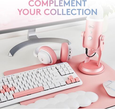 ميكروفون Blue Yeti USB للكمبيوتر الشخصي، وأجهزة Mac، والألعاب، والتسجيل، والبث، والبودكاست، والاستوديو وميكروفون مكثف للكمبيوتر مع تأثيرات VO!CE الزرقاء، و4 أنماط التقاط، والتوصيل والتشغيل - تعتيم in Kuwait