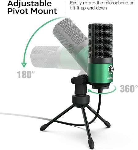 FIFINE K669B USB Microphone, Condenser Recording Mic for Vocals, Meeting in Kuwait
