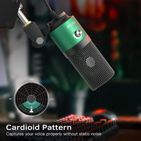 FIFINE K669B USB Microphone, Condenser Recording Mic for Vocals, Meeting in Kuwait