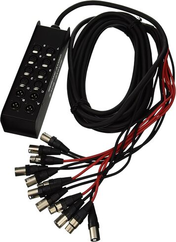 مكبرات الصوت الزلزالية 12 قناة منخفضة المستوى XLR إرسال لوحة الدائرة كابل ثعبان، كابل مقسم XLR، 100 قدم in Kuwait