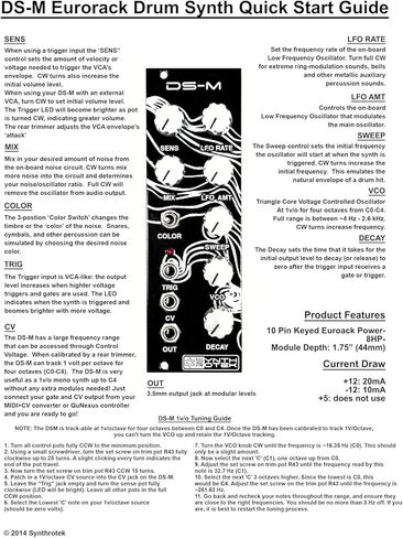 سينثروتيك مجموعة وحدة يوروراك لمزامنة الطبل التناظرية من دي اس-ام in Kuwait