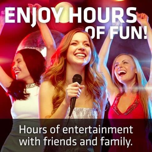 Singsation Dynamic Microphone with 6' Cord, Lightweight, No Batteries Required, Plug and Play Accessory, Designed for SPKA30/SPKA700 Karaoke Machines in Kuwait