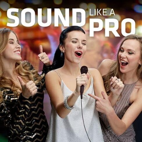 Singsation Dynamic Microphone with 6' Cord, Lightweight, No Batteries Required, Plug and Play Accessory, Designed for SPKA30/SPKA700 Karaoke Machines in Kuwait