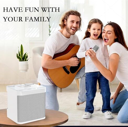 Karaoke Machine for Adults and Kids, Portable Bluetooth Karaoke Speaker with 2 Wireless Microphones for TV, Singing Karaoke for Home Party, Great Gifts for Boys and Girls in Kuwait