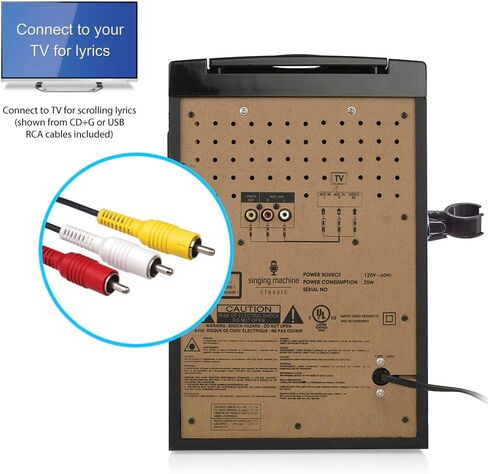 آلة الغناء SML625BTBKD آلة كاريوكي، نظام كاريوكي محمول بلوتوث CD+G، أسود in Kuwait