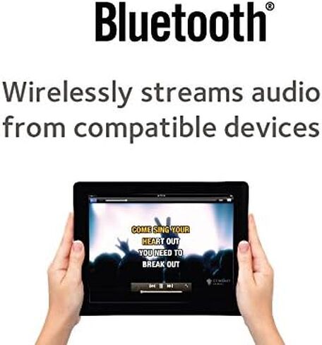 آلة الغناء SML625BTBKD آلة كاريوكي، نظام كاريوكي محمول بلوتوث CD+G، أسود in Kuwait