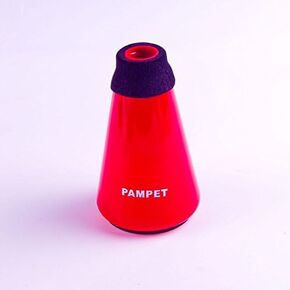 كاتم صوت البوق خفيف الوزن من Pampet، كتم صوت البوق المستقيم (أسود)