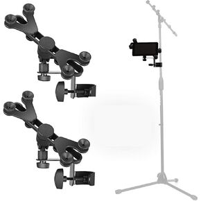 Hola! Music HM-MTH Microphone Music Stand Tablet Smartphone Holder Mount - Fits Devices from 6 to 15 Inch in Saudi Arabia