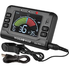 Metronome Tuner, Rechargeable 3 In 1 Digital Metronome Tuner Tone Generator for Guitar, Bass, Violin, Ukulele and Chromatic,Clarinet, Trumpet, Flute, Tuners for All Instruments in Kuwait