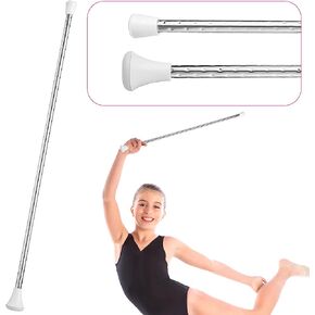 HyDren Twirling Baton Unisex Kids' Gymnastics Dance Baton Metal Baton Marching Band Baton Parade Baton Stick for Talent Shows, Artistic Dancing, Baton Twirling (26 Inch) in Saudi Arabia