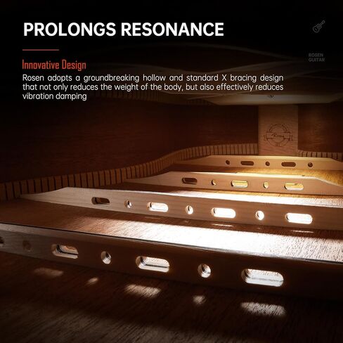 Rosen N10 Acoustic Guitar for Beginner Adults Full Size Dreadnought Solid Spruce Top Acustica Guitarra Bundle Kit with Gig Bag Tuner Strap Strings Capo Picks Cleaning Cloth, Black in Kuwait