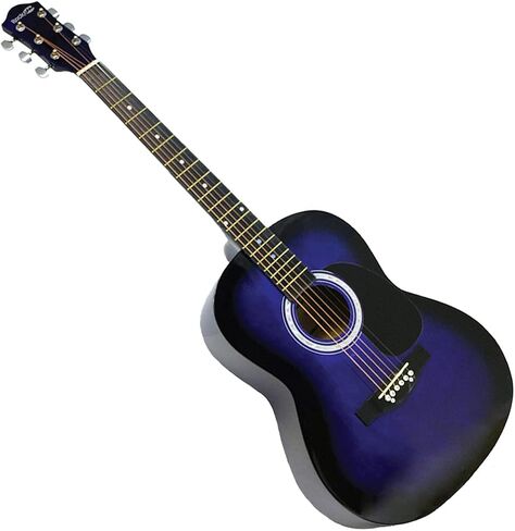 تشتمل مجموعة RockJam Acoustic Guitar Superkit على حامل، وحقيبة أزعج، وموالف، ولقطات، وحامل ريشة، وأوتار احتياطية ودروس عبر الإنترنت، حزمة مكونة من 6 أوتار، يمين، أزرق، كامل (RJW-101-BL-PK) in Saudi Arabia