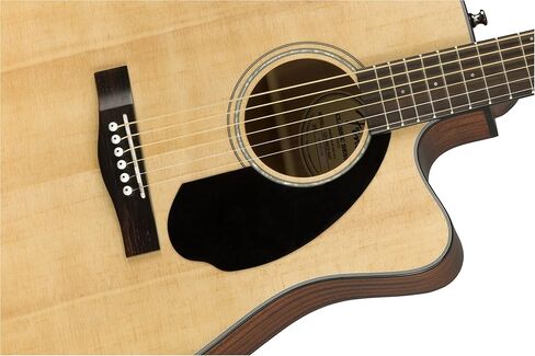 غيتار كهربائي صوتي من Fender CD-60SCE ذو رأس صلب - مجموعة كاملة من الماهوجني مع حافظة صلبة، وكابل للآلات، وموالف، وحزام، وأوتار، ولقطات، وأقراص DVD التعليمية لأوستن بازار in Kuwait