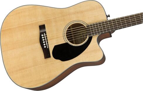 غيتار كهربائي صوتي من Fender CD-60SCE ذو رأس صلب - مجموعة كاملة من الماهوجني مع حافظة صلبة، وكابل للآلات، وموالف، وحزام، وأوتار، ولقطات، وأقراص DVD التعليمية لأوستن بازار in Kuwait