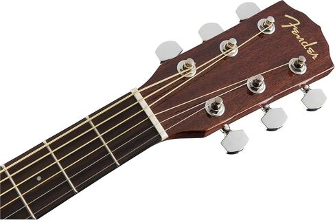 غيتار كهربائي صوتي من Fender CD-60SCE ذو رأس صلب - مجموعة كاملة من الماهوجني مع حافظة صلبة، وكابل للآلات، وموالف، وحزام، وأوتار، ولقطات، وأقراص DVD التعليمية لأوستن بازار in Kuwait