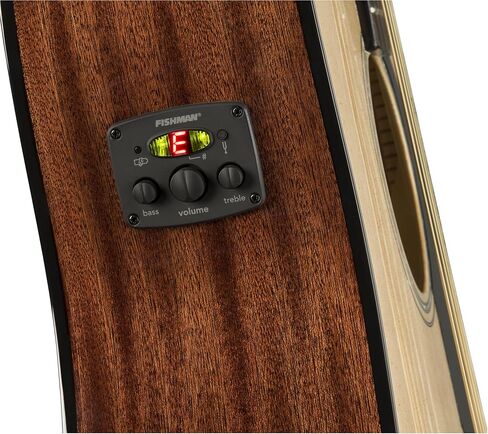 غيتار كهربائي صوتي من Fender CD-60SCE ذو رأس صلب - مجموعة كاملة من الماهوجني مع حافظة صلبة، وكابل للآلات، وموالف، وحزام، وأوتار، ولقطات، وأقراص DVD التعليمية لأوستن بازار in Kuwait