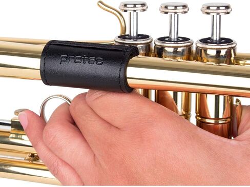 Pro Tec L225 Trumpet Padded Leather Finger Saver,Black in Saudi Arabia