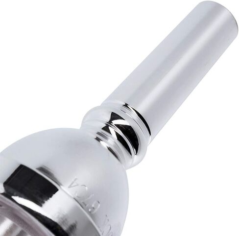 EastRock Standard Tuba Mouthpiece, Silver Plated Tuba Mouthpiece Size 22, Tuba Player Replacement Tuba Parts Vacuum Packed in Saudi Arabia