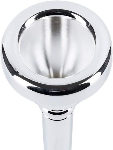 EastRock Standard Tuba Mouthpiece, Silver Plated Tuba Mouthpiece Size 22, Tuba Player Replacement Tuba Parts Vacuum Packed in Saudi Arabia